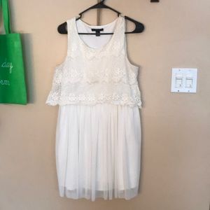 White lace dress